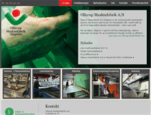 Tablet Screenshot of ollerupmaskinfabrik.dk
